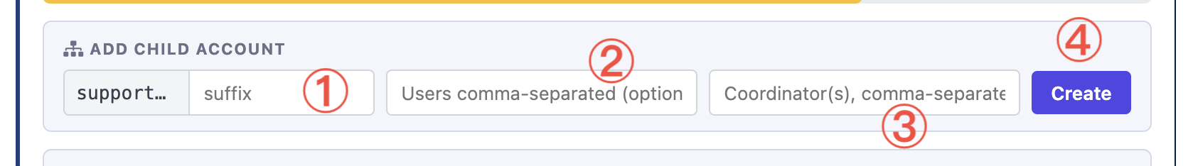 Create Child Account on Slurm Account Manager