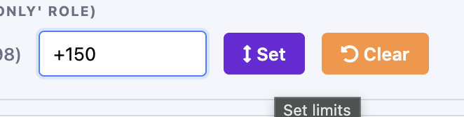 Set relative credit limit on Slurm Account Manager